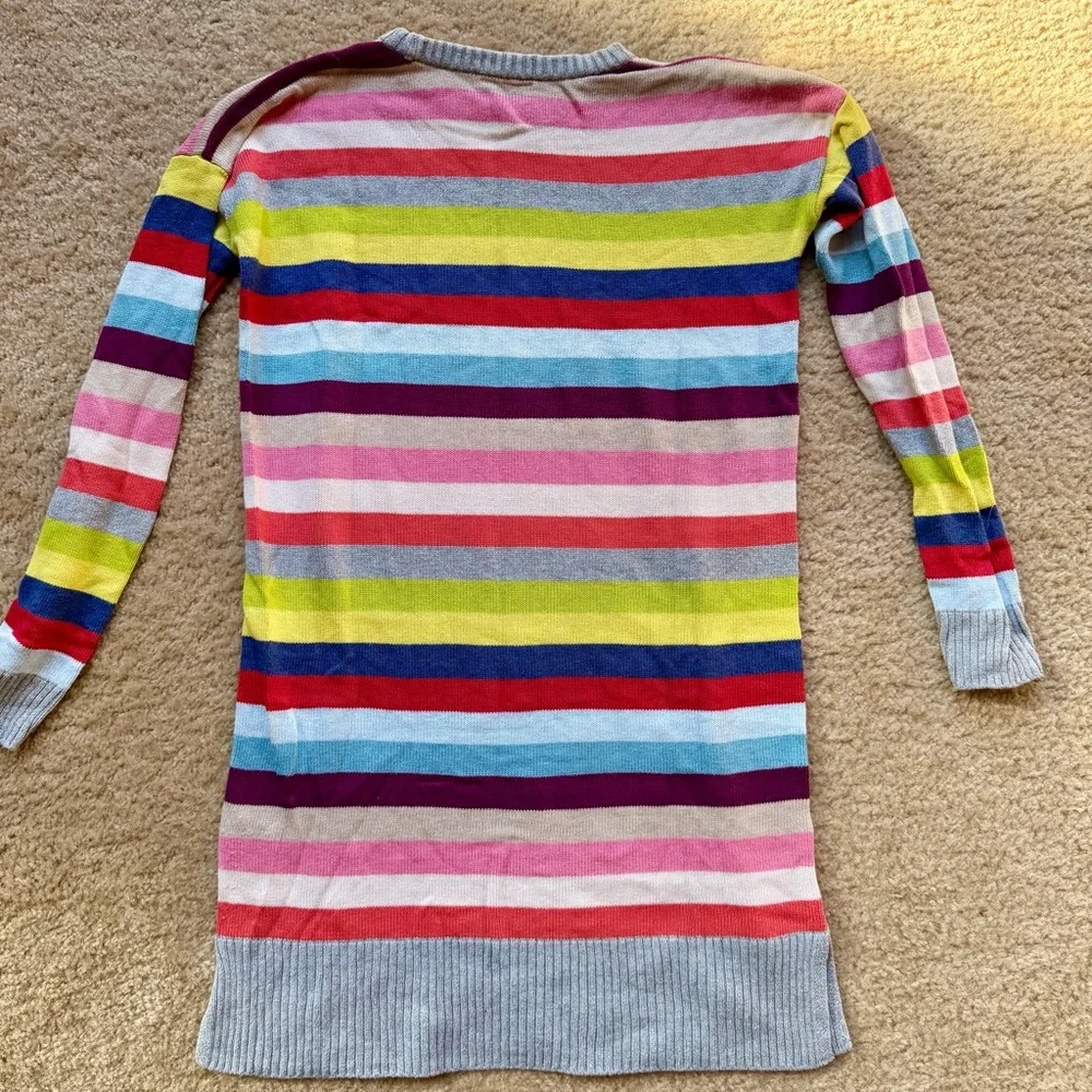 Gap Kids Colorful Striped Sweater Dress